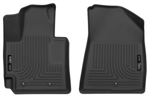 Kia Soul Floor Liners - Front - Husky Liners - X-act Contour - Black - `14-`18